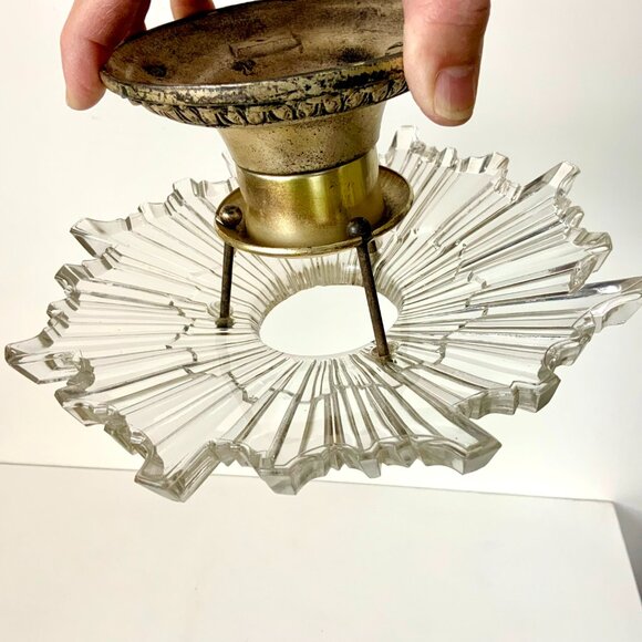Lighttolier Other - Antique Lightolier Sunburst Ceiling Light Fixture Circa 1925 - 1928